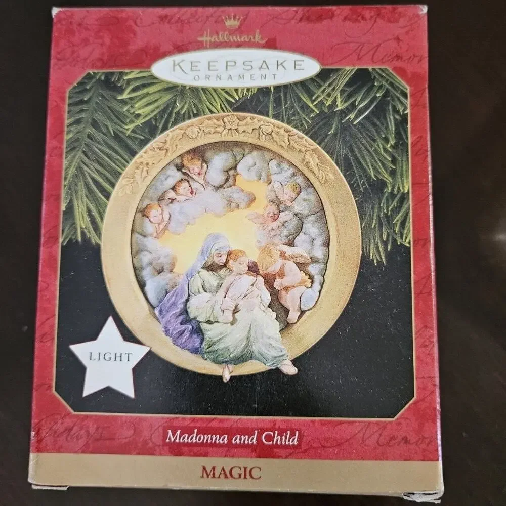 NEW 1997 MADONNA AND CHILD Magic Collector's Hallmark Keepsake Ornament